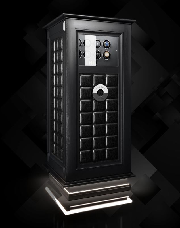 Uhrentresor mit Leder Luxustresor HEIDL SAFES